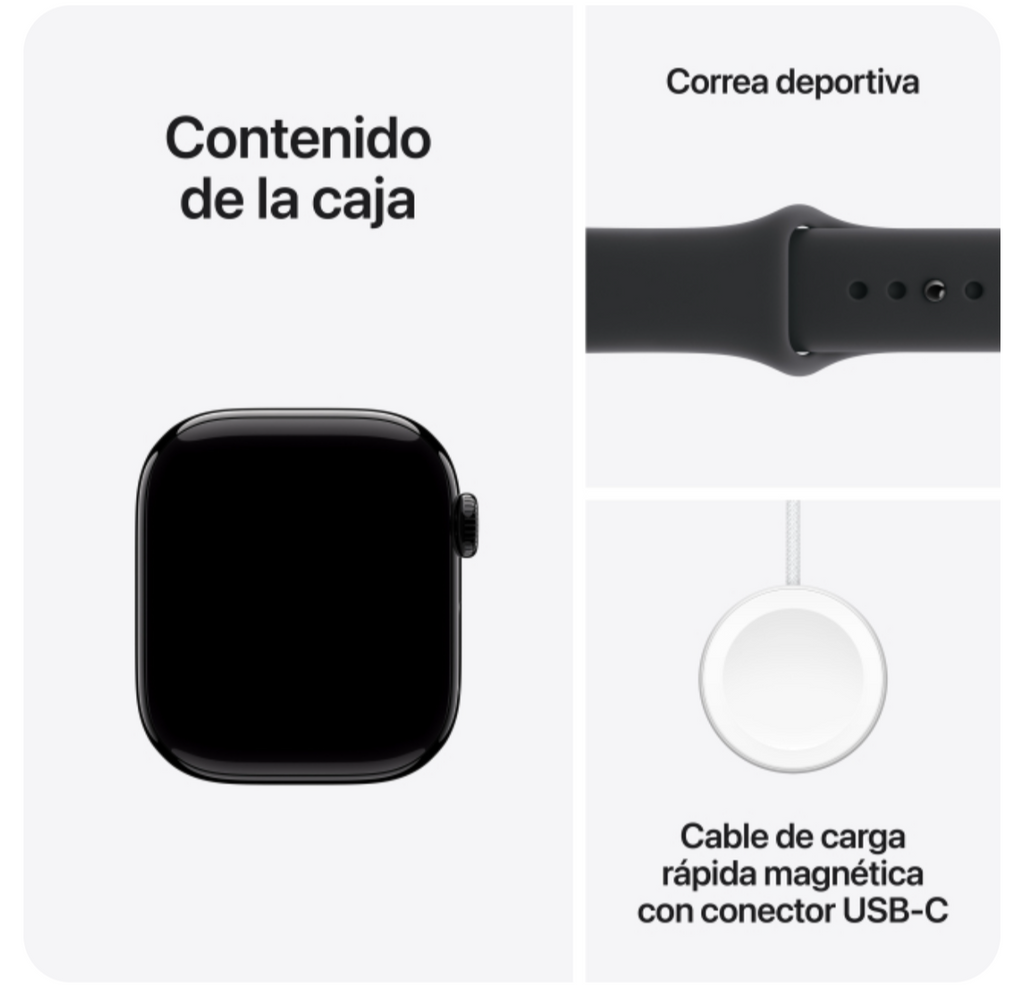 Apple Watch Series 11 42mm Negro azabache (S/M)