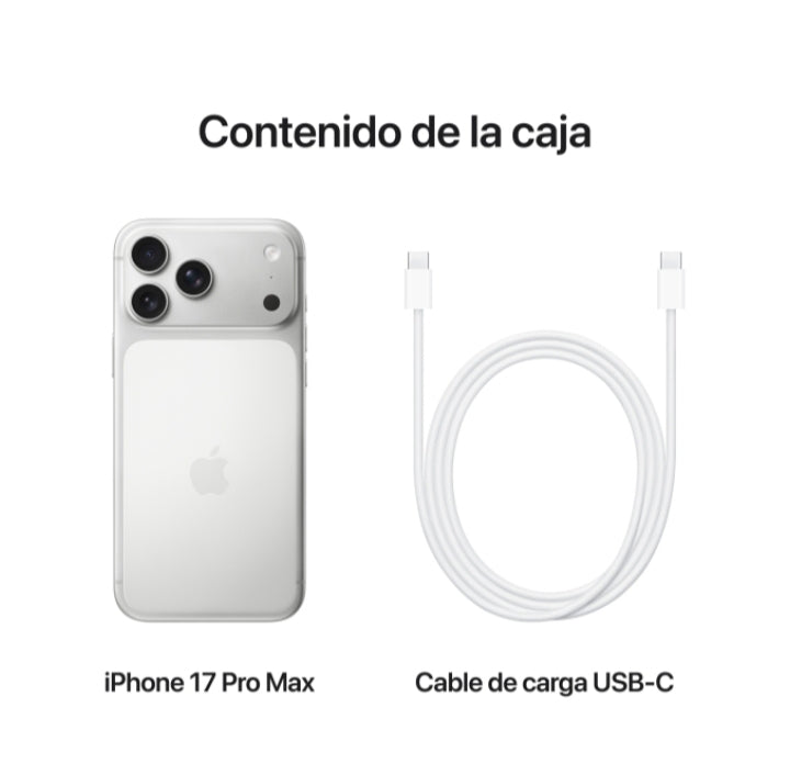 iPhone 17 PRO MAX 256GB PLATA
