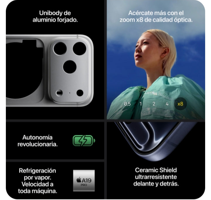 iPhone 17 PRO MAX 256GB PLATA